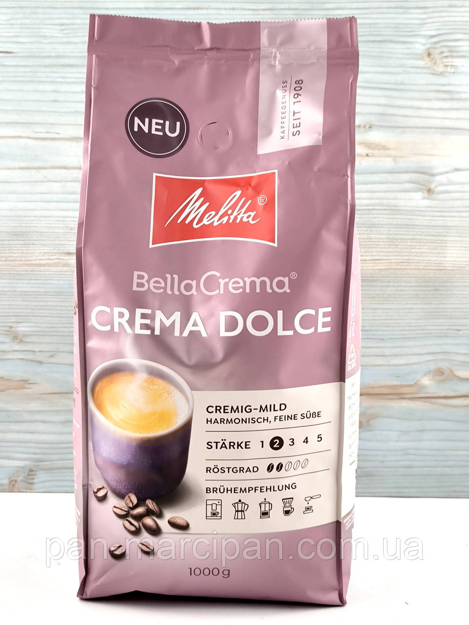 Кава в зернах Melitta Bella Crema Dolce 1 кг, фото 1