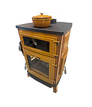 Піч-камін Hosseven 8000 чавунна з варильною поверхнею і духовкою без скла