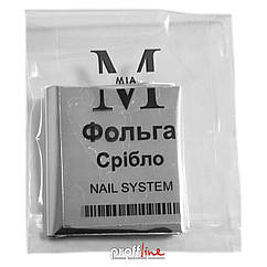 Фольга перевідна для дизайну нігтів Mia-M Professional 4х50 см Срібло глянсове