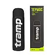 Термос Tramp з гумовим покриттям Soft Touch 1,2 л, чорний, фото 4