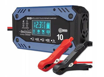 Зарядний пристрій для акумулятора Qoltec Intelligent 12-24V 10A Універсальні зарядні пристрої