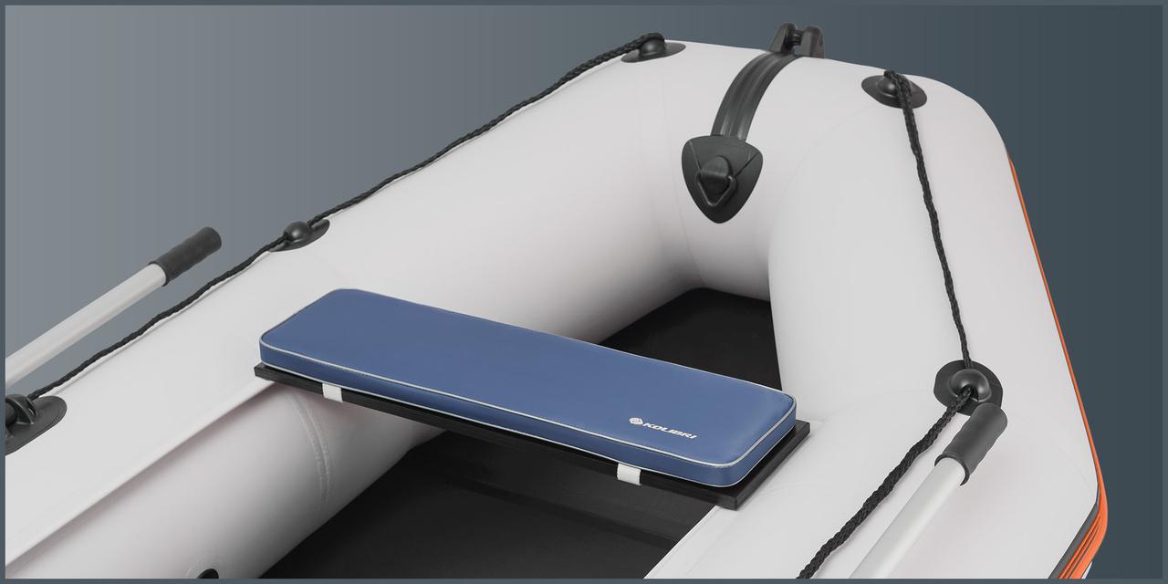 М'яка сидушка для гребних човнів Kolibri 70х20см, фірмове м'яке сидіння для ПВХ човнів, фото 1