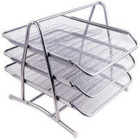 Лоток горизонтальний на 3 відділення 1087-S, срібний