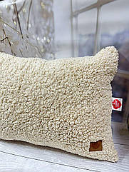 Подушка плюшева 50 на 70 см Cotton Box бежева