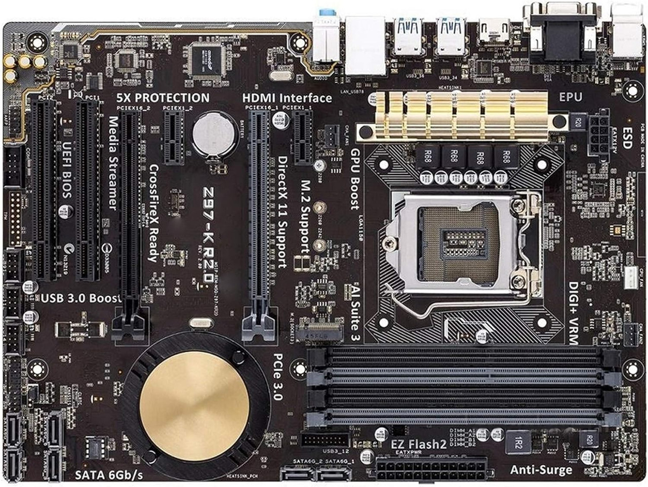 Материнська плата ASUS Z97-K R2.0 (s1150, Intel Z97, PCI-Ex16) OEM Bulk