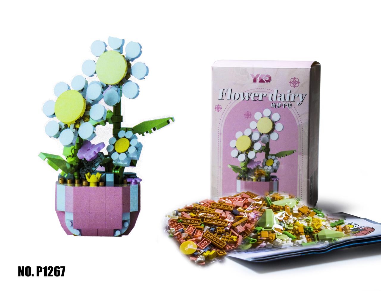 Конструктор для дівчаток Квіточка, 339 деталей, фото 1
