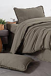Комплект постільної білизни з вареного бавовни ТМ Sikel Soho Firfirli 200 х 220 см Yesil, фото 2