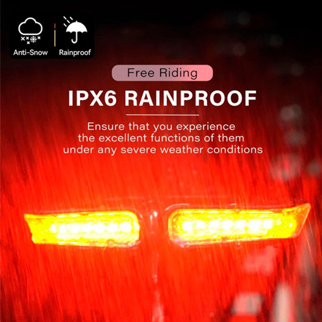 Мигалка з акумулятором на велосипед XA-817, Задній ліхтар для квадроцикла, Стоп-повороти на велосипед OD-47