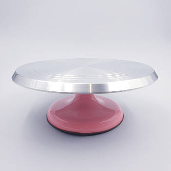 Обертова підставка під торт (поворотний столик) залізна 28х13 см