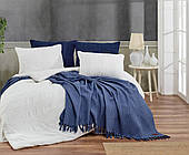 Комплект постільної білизни ТМ Sikel Muslin Patara 200 х 220 см Beyaz