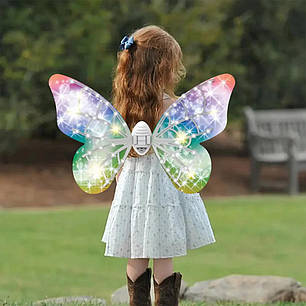 Електричні рухомі крила Феї на ремінцях із музикою й підсвіткою завдовжки 65 см 4 208933, фото 1