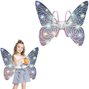 Електричні рухомі крила Феї на ремінцях із музикою й підсвіткою завдовжки 65 см 4 208933, фото 2