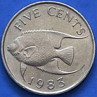 Монета Бермуд 5 центів 1983 р.