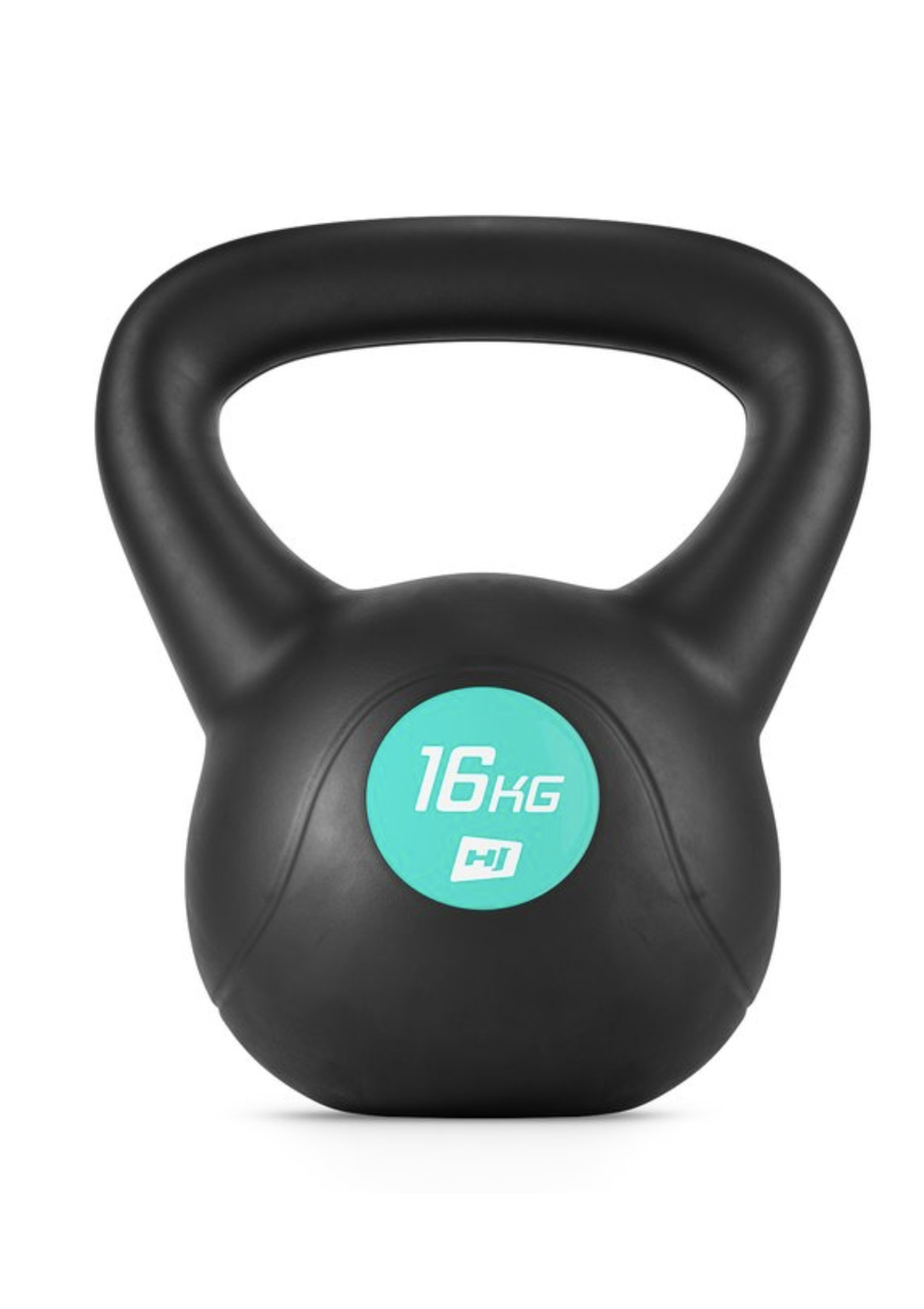 Гиря вінілова 16кг HS-PB0016KB чорна