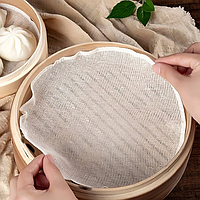 Багаторазовий килимок - сітка для пароварки з бавовни для приготування різноманітних страв, набір 10шт