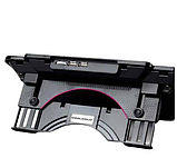 Столик подвійний кулер-підставка для ноутбука Coolcold з підсвічуванням K-24, фото 2