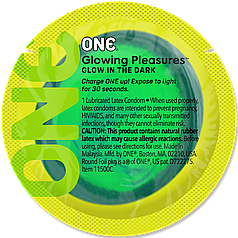 Презерватив ONE Glowing Pleasures 1 шт.