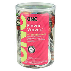 Набір презервативів ONE FlavorWaves 100 шт., мегапак тюб