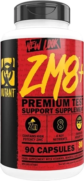 Тестостероновий бустер Mutant ZM8+ (90 caps)