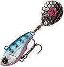 Тейл-спінер Savage Gear Fat Tail Spin 80 mm 24.0g Blue Silver Pink, фото 2