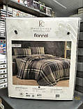 Комплект постільної білизни з фланелі євро розмір ТМ First Choice  Veldor Brown, фото 3