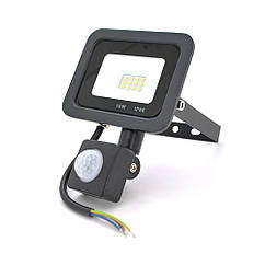 Прожектор LED з датчиком руху Ritar ZB-PGGY-10W, 10W, SMD2835, IP65, 800 Lm, 6500 K (100%), Ra>70,