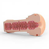 Мастурбатор анус у тубі з повітряним клапаном oh push me donut, чорний, фото 4