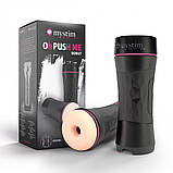 Мастурбатор анус у тубі з повітряним клапаном oh push me donut, чорний, фото 7