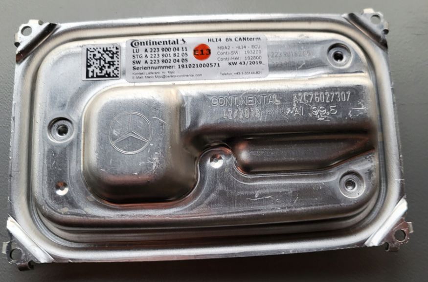 LED-модуль керування фарою MERCEDES S-CLASS (W223) A2239000411;  A2C76027307