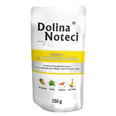 Консервований корм Dolina Noteci Premium павуч для собак куркою 150г