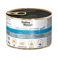 Консервований корм Dolina Noteci Premium для цуценят дрібних порід із рубцем 185г