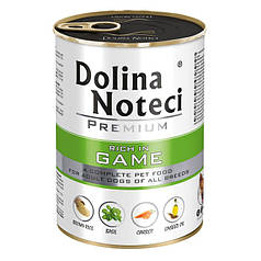 Консервований корм Dolina Noteci Premium для собак з оленіною 400г