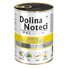 Консервований корм Dolina Noteci Premium для собак з куркою 400г