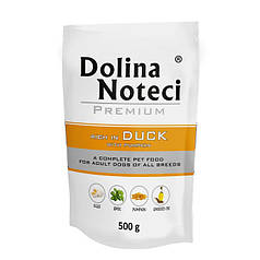 Консервований корм Dolina Noteci Premium пауч для собак з качкою та гарбузом 500г