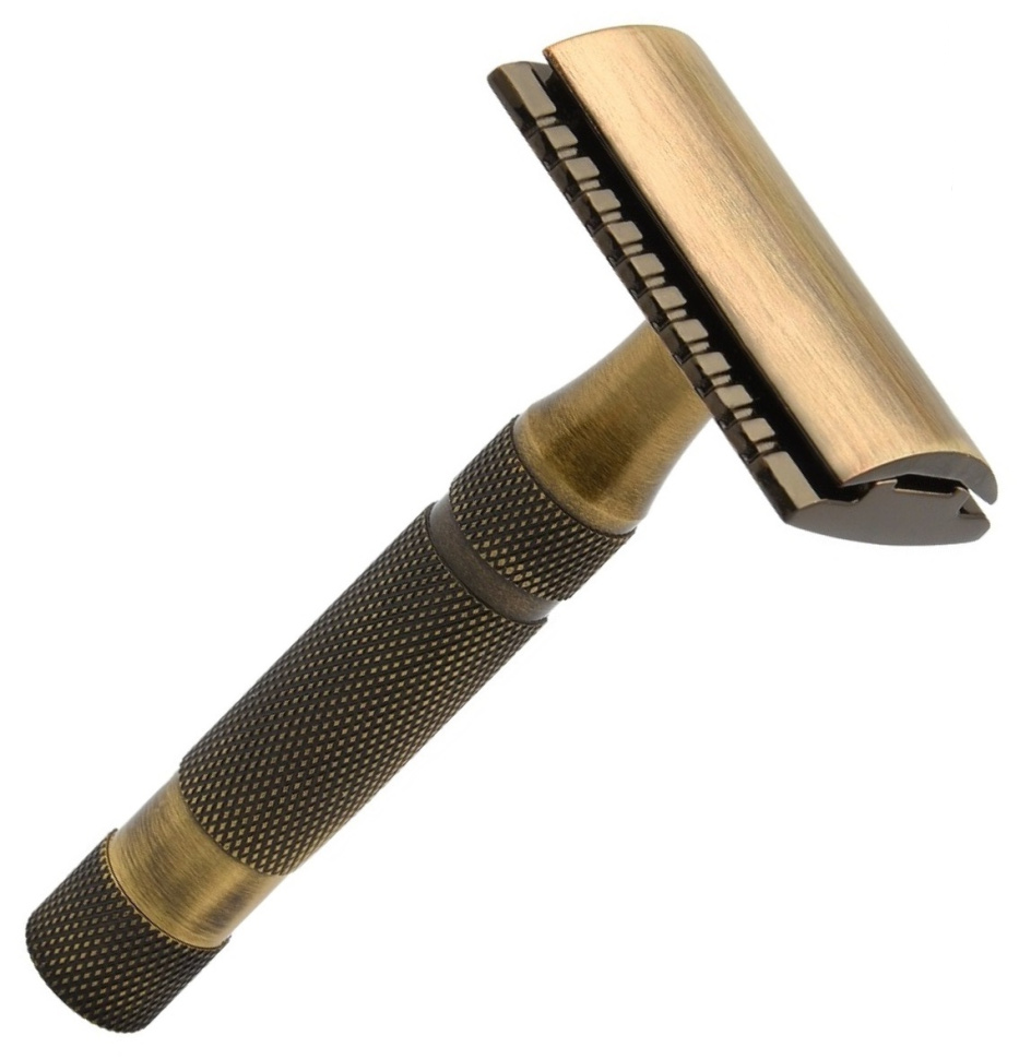Бритва Т-подібна Pearl SSH-05 Antique Brass Closed Comb