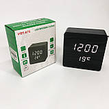 Електронні годинники VST VST-872-6, Настільний електронний годинник з підсвічуванням на батарейках JU-45, фото 7