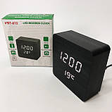 Електронні годинники VST VST-872-6, Настільний електронний годинник з підсвічуванням на батарейках JU-45, фото 10
