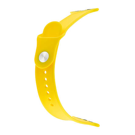 Ремінець Silicone Apple Watch 42/44/45/46/49 mm Canary Yellow, фото 2