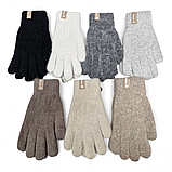 Жіночі вовняні рукавички на підкладці з вовни ягняти тільки гуртом, фото 2