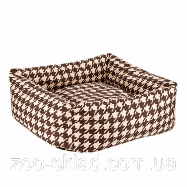 Лежак BronzeDog Comfort коричневий, квадратний M 55х55см 1422108