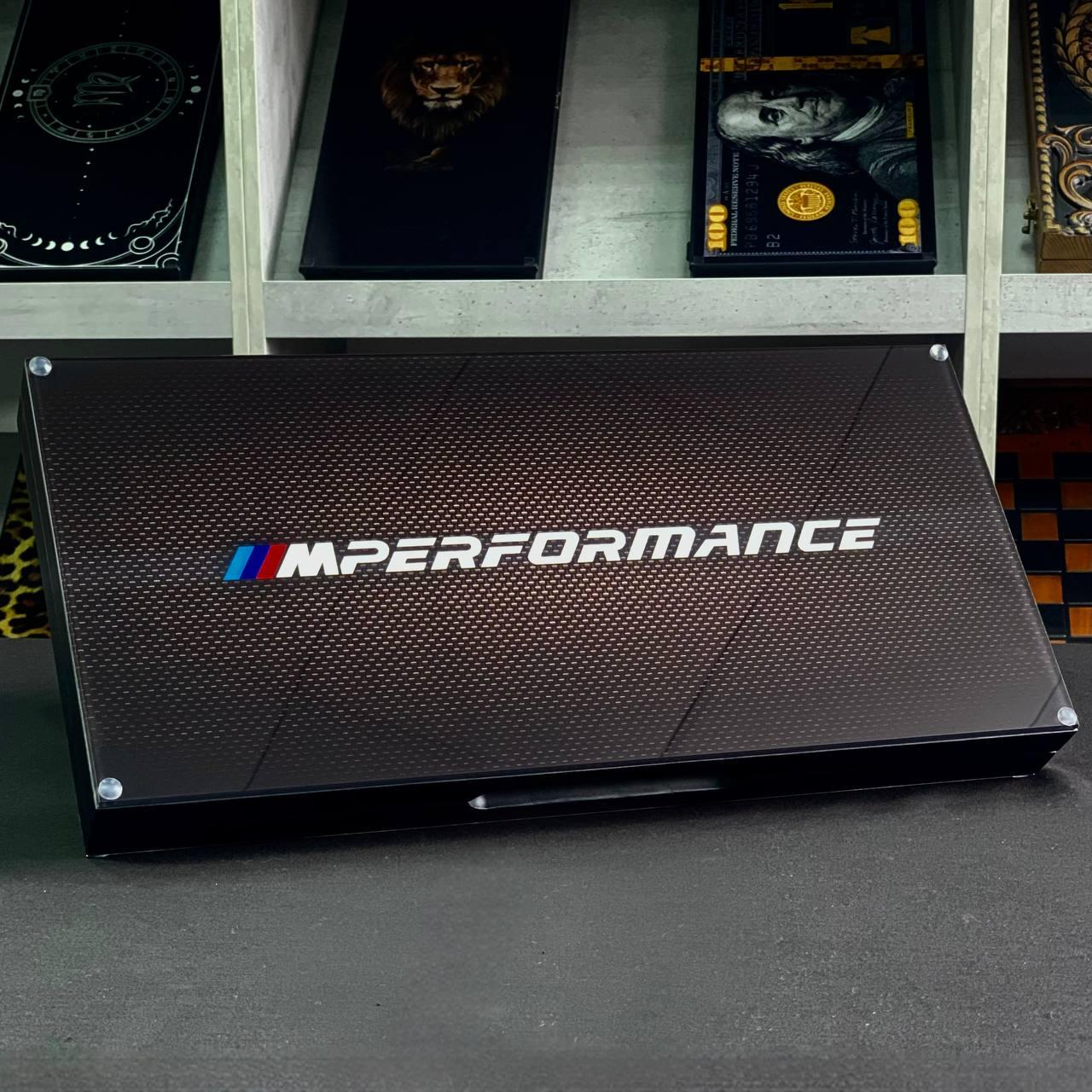 Нарди скляні у поєднанні з деревом BMW 50×24×6см на подарунок, фото 1