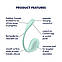 Смарт-віброяйце Satisfyer Smooth Petal Connect App Mint, фото 7
