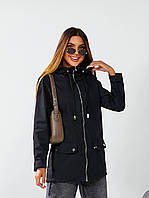 Жіноча демісезонна куртка-вітровка арт. 522 синього кольору/синій