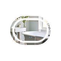 Дзеркало Qtap Gemini 500х700 з LED-підсвічуванням Touch, з антизапотіванням, з димером, рег. темп. кольору