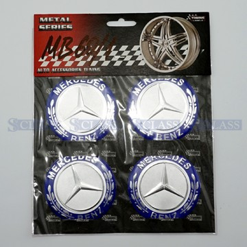 Наклейки на колісний ковпак Mercedes Benz (d=60 mm 4 шт.), MB60/1