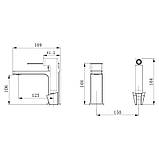 Змішувач для раковини Qtap Gemini (з гігієнічним душем) QTGEM272GMB45692 Gunmetal Black PVD, фото 2