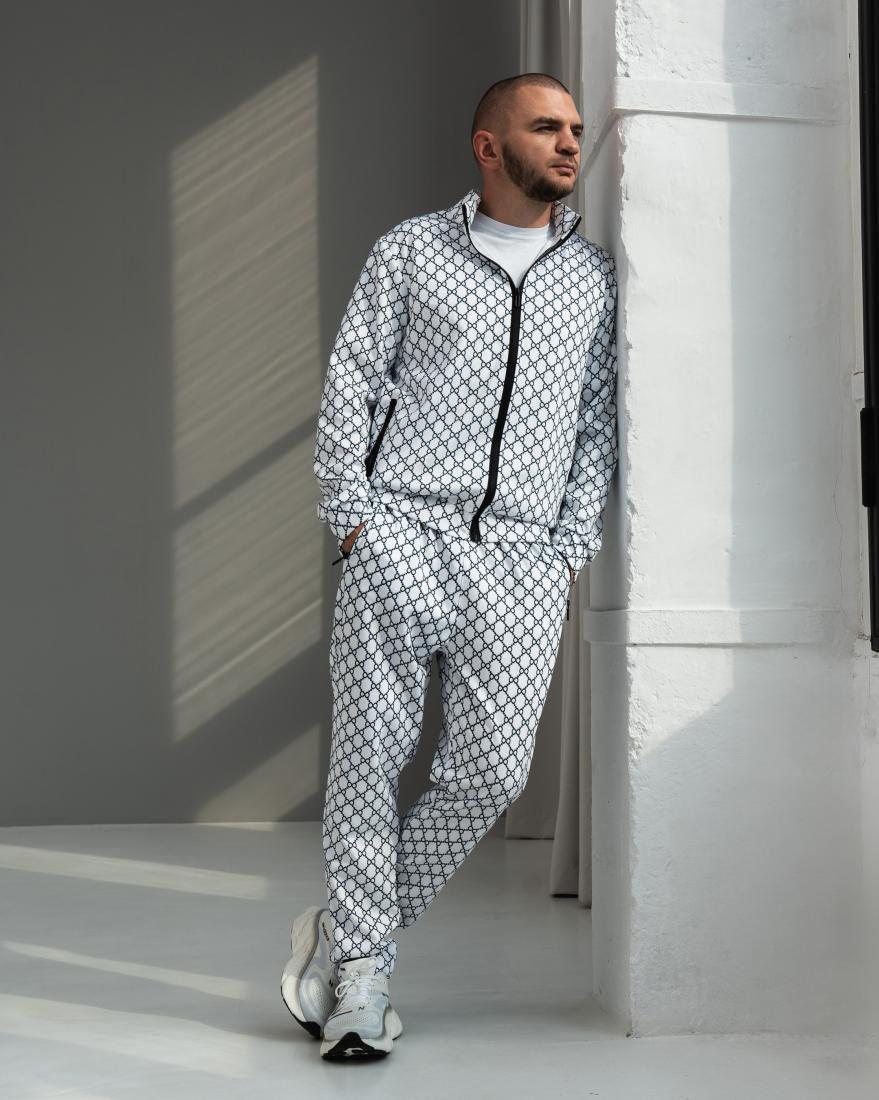 Спортивний костюм чоловічий мода контраст осінь