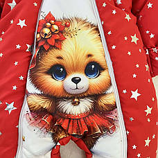 Дитячий теплий чоловічок комбінезон осінь весна зима 0-3 міс 56-62 розмір, фото 4