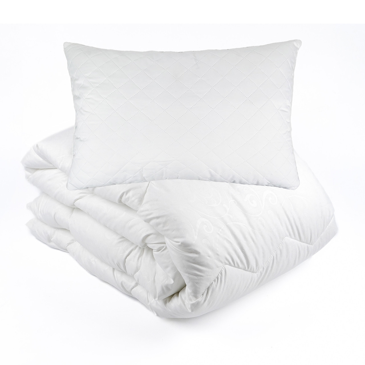 Набір ковдра демісезонна антиалергенна Vladi 140x205 см, поліефір 200 г/м² + подушка 50x70 см (4665), фото 1