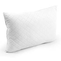 Подушка 50х70 см Love You антиалергенна біла з мікроволокна, стьобаний чохол (1402)